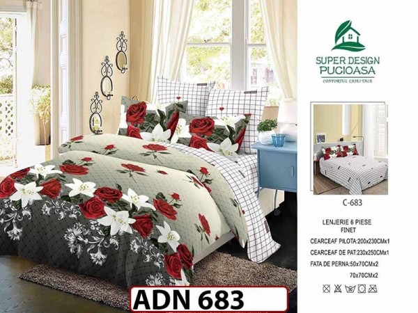 Lenjerie din finet 6 piese - ADN 683 Lenjerie din finet 6 piese - ADN 683