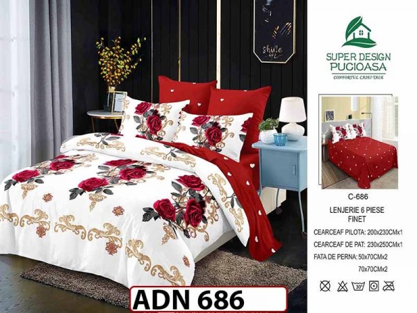 Lenjerie din finet 6 piese - ADN 686 Lenjerie din finet 6 piese - ADN 686