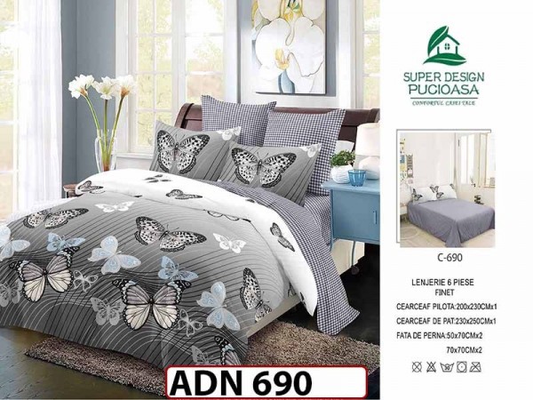 Lenjerie din finet 6 piese - ADN 690 Lenjerie din finet 6 piese - ADN 690