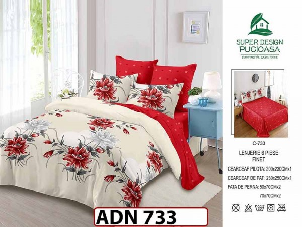 Lenjerie din finet 6 piese - ADN 733 Lenjerie din finet 6 piese - ADN 733