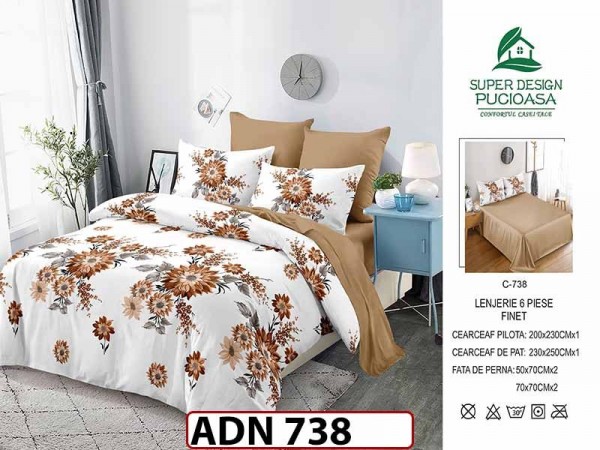 Lenjerie din finet 6 piese - ADN 738 Lenjerie din finet 6 piese - ADN 738