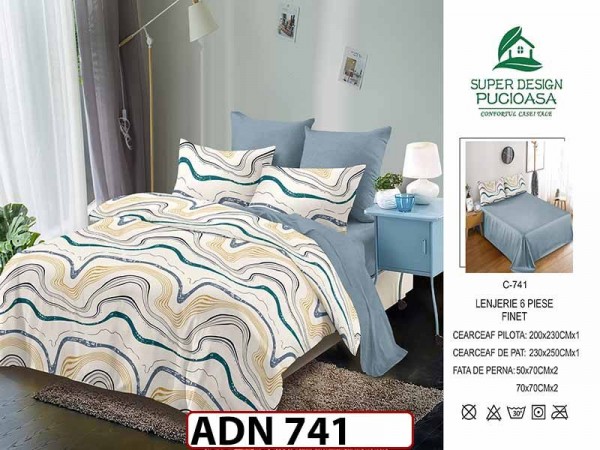 Lenjerie din finet 6 piese - ADN 741 Lenjerie din finet 6 piese - ADN 741