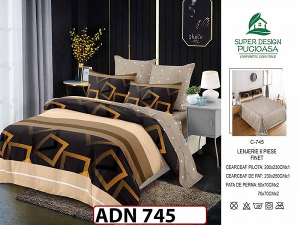 Lenjerie din finet 6 piese - ADN 745 Lenjerie din finet 6 piese - ADN 745
