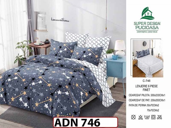 Lenjerie din finet 6 piese - ADN 746 Lenjerie din finet 6 piese - ADN 746