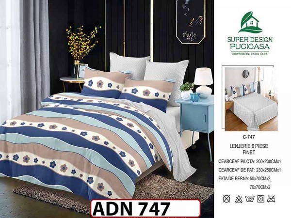 Lenjerie din finet 6 piese - ADN 747 Lenjerie din finet 6 piese - ADN 747
