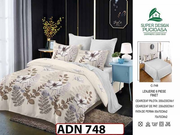 Lenjerie din finet 6 piese - ADN 748 Lenjerie din finet 6 piese - ADN 748