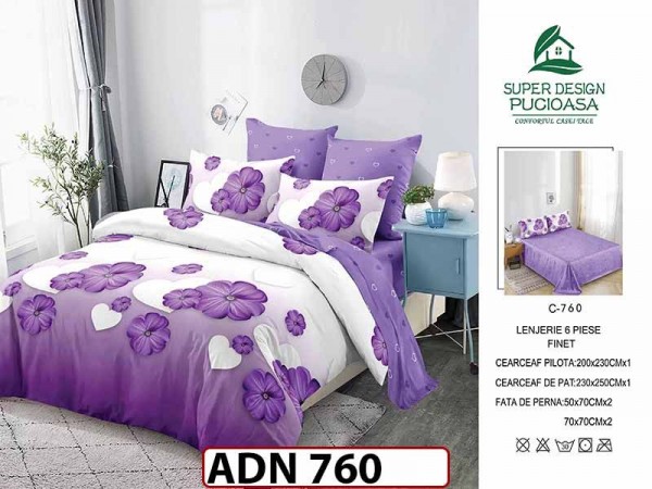Lenjerie din finet 6 piese - ADN 760 Lenjerie din finet 6 piese - ADN 760