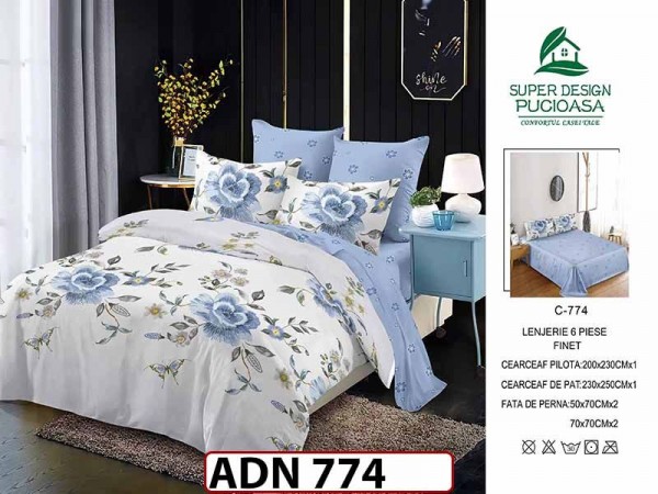 Lenjerie din finet 6 piese - ADN 774 Lenjerie din finet 6 piese - ADN 774