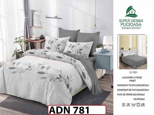 Lenjerie din finet 6 piese - ADN 781 Lenjerie din finet 6 piese - ADN 781