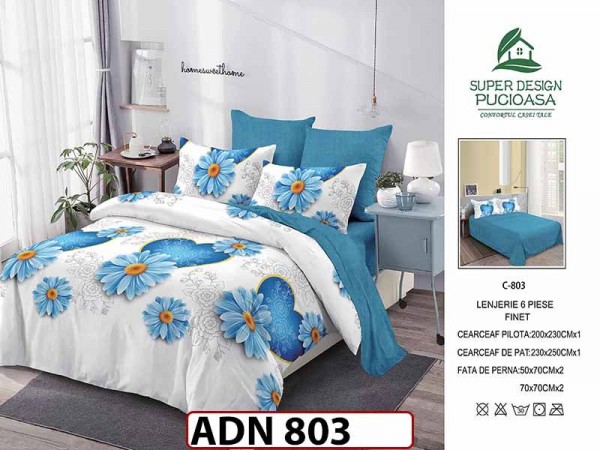 Lenjerie din finet 6 piese - ADN 803 Lenjerie din finet 6 piese - ADN 803