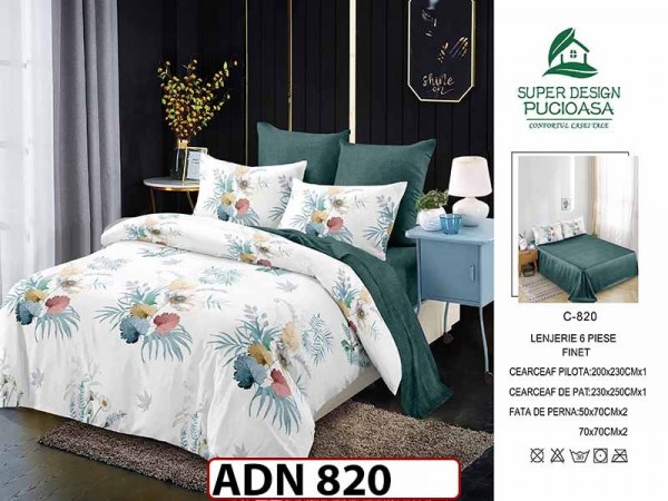 Lenjerie din finet 6 piese - ADN 820 Lenjerie din finet 6 piese - ADN 820