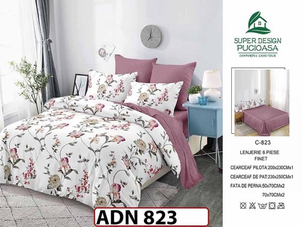 Lenjerie din finet 6 piese - ADN 823 Lenjerie din finet 6 piese - ADN 823