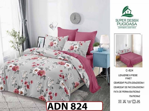 Lenjerie din finet 6 piese - ADN 824 Lenjerie din finet 6 piese - ADN 824