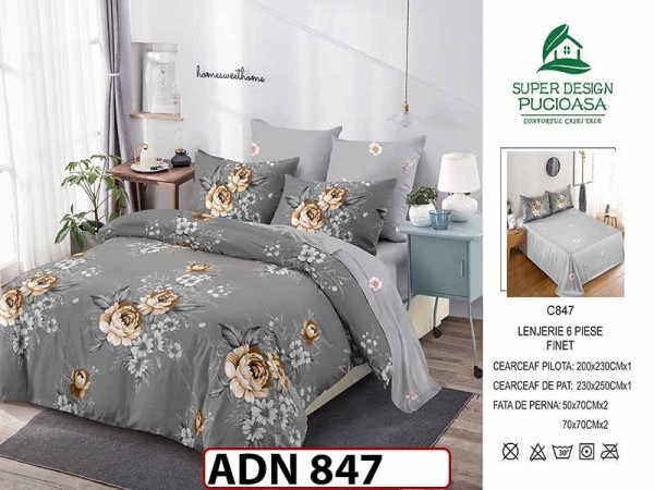 Lenjerie din finet 6 piese - ADN 847 Lenjerie din finet 6 piese - ADN 847