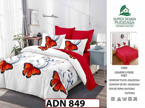 Lenjerie din finet 6 piese - ADN 849 Lenjerie din finet 6 piese - ADN 849