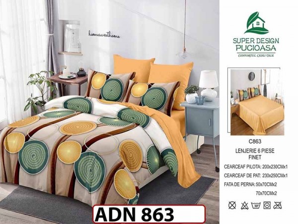 Lenjerie din finet 6 piese - ADN 863 Lenjerie din finet 6 piese - ADN 863