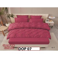 Lenjerie din Finet 6 piese cu pliuri cu Cearceaf Elastic - DOP07