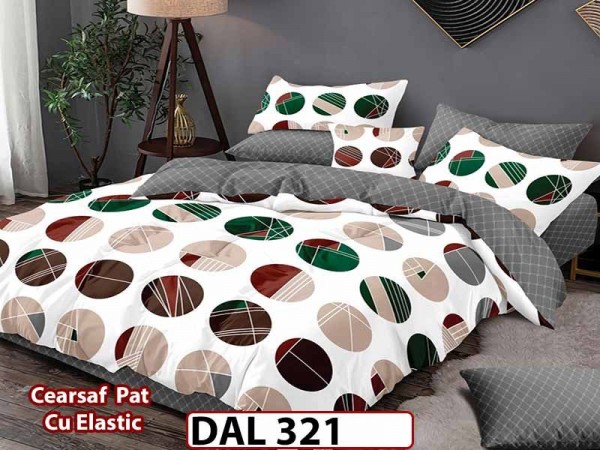 Lenjerie din finet cu 6 piese si cearceaf cu Elastic - DAL321 Lenjerie din finet cu 6 piese si cearceaf cu Elastic - DAL321