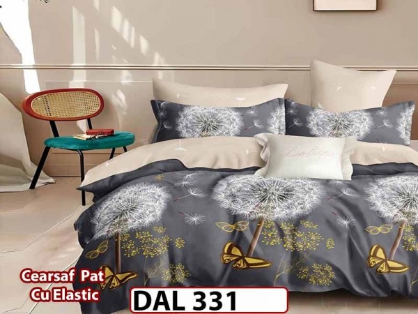Lenjerie din finet cu 6 piese si cearceaf cu Elastic - DAL331 Lenjerie din finet cu 6 piese si cearceaf cu Elastic - DAL331