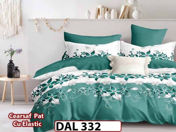 Lenjerie din finet cu 6 piese si cearceaf cu Elastic - DAL332 Lenjerie din finet cu 6 piese si cearceaf cu Elastic - DAL332