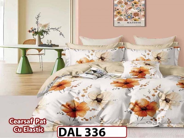 Lenjerie din finet cu 6 piese si cearceaf cu Elastic - DAL336 Lenjerie din finet cu 6 piese si cearceaf cu Elastic - DAL336