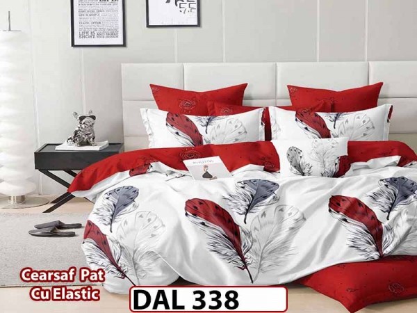 Lenjerie din finet cu 6 piese si cearceaf cu Elastic - DAL338 Lenjerie din finet cu 6 piese si cearceaf cu Elastic - DAL338