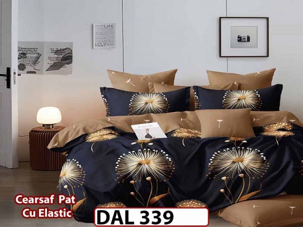 Lenjerie din finet cu 6 piese si cearceaf cu Elastic - DAL339 Lenjerie din finet cu 6 piese si cearceaf cu Elastic - DAL339