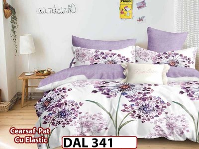 Lenjerie din finet cu 6 piese si cearceaf cu Elastic - DAL341