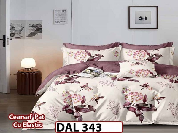 Lenjerie din finet cu 6 piese si cearceaf cu Elastic - DAL343 Lenjerie din finet cu 6 piese si cearceaf cu Elastic - DAL343