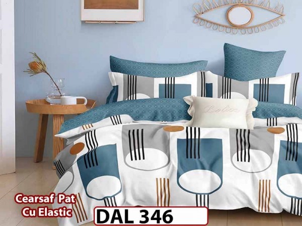 Lenjerie din finet cu 6 piese si cearceaf cu Elastic - DAL346 Lenjerie din finet cu 6 piese si cearceaf cu Elastic - DAL346