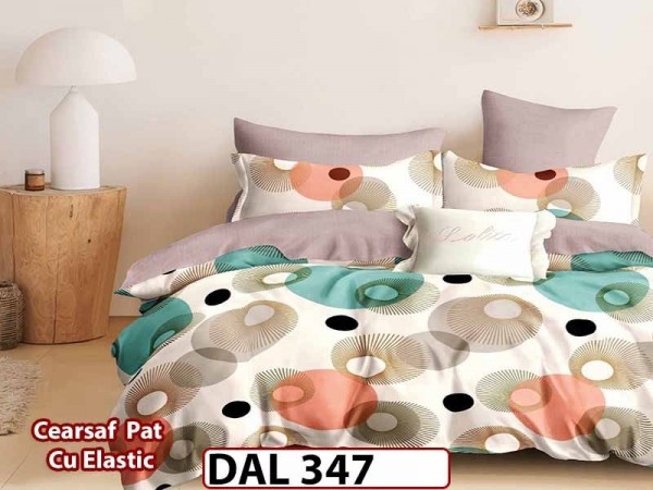 Lenjerie din finet cu 6 piese si cearceaf cu Elastic - DAL347 Lenjerie din finet cu 6 piese si cearceaf cu Elastic - DAL347