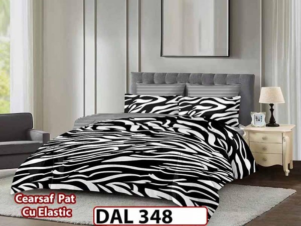 Lenjerie din finet cu 6 piese si cearceaf cu Elastic - DAL348 Lenjerie din finet cu 6 piese si cearceaf cu Elastic - DAL348