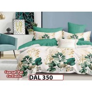 Lenjerie din finet cu 6 piese si cearceaf cu Elastic - DAL350