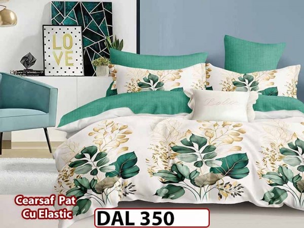 Lenjerie din finet cu 6 piese si cearceaf cu Elastic - DAL350 Lenjerie din finet cu 6 piese si cearceaf cu Elastic - DAL350