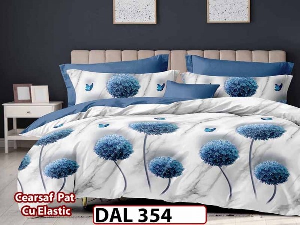 Lenjerie din finet cu 6 piese si cearceaf cu Elastic - DAL354 Lenjerie din finet cu 6 piese si cearceaf cu Elastic - DAL354
