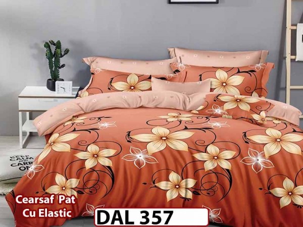 Lenjerie din finet cu 6 piese si cearceaf cu Elastic - DAL357 Lenjerie din finet cu 6 piese si cearceaf cu Elastic - DAL357