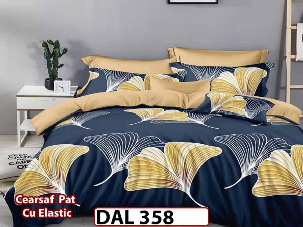 Lenjerie din finet cu 6 piese si cearceaf cu Elastic - DAL358 Lenjerie din finet cu 6 piese si cearceaf cu Elastic - DAL358