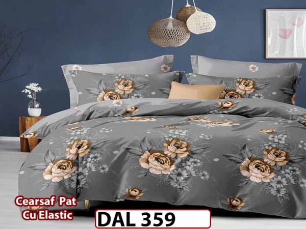Lenjerie din finet cu 6 piese si cearceaf cu Elastic - DAL359 Lenjerie din finet cu 6 piese si cearceaf cu Elastic - DAL359