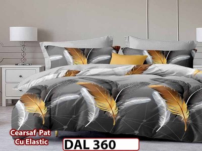 Lenjerie din finet cu 6 piese si cearceaf cu Elastic - DAL360 Lenjerie din finet cu 6 piese si cearceaf cu Elastic - DAL360