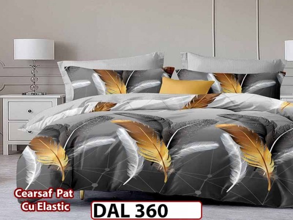 Lenjerie din finet cu 6 piese si cearceaf cu Elastic - DAL360 Lenjerie din finet cu 6 piese si cearceaf cu Elastic - DAL360