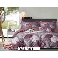 Lenjerie din finet cu 6 piese si cearceaf cu Elastic - DAL361