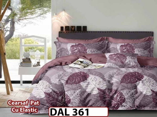 Lenjerie din finet cu 6 piese si cearceaf cu Elastic - DAL361 Lenjerie din finet cu 6 piese si cearceaf cu Elastic - DAL361