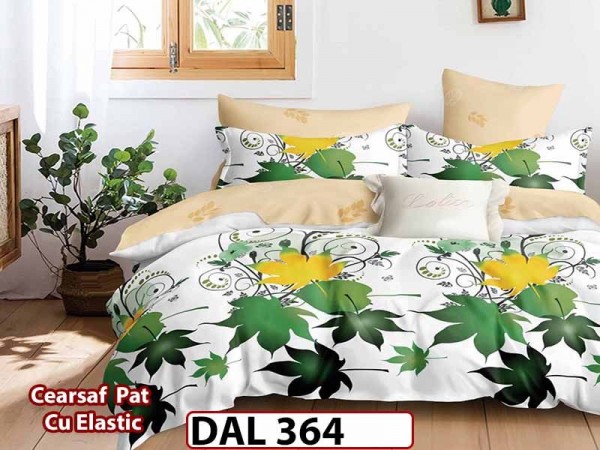 Lenjerie din finet cu 6 piese si cearceaf cu Elastic - DAL364 Lenjerie din finet cu 6 piese si cearceaf cu Elastic - DAL364