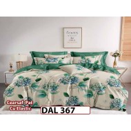 Lenjerie din finet cu 6 piese si cearceaf cu Elastic - DAL367