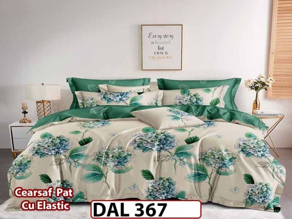 Lenjerie din finet cu 6 piese si cearceaf cu Elastic - DAL367 Lenjerie din finet cu 6 piese si cearceaf cu Elastic - DAL367