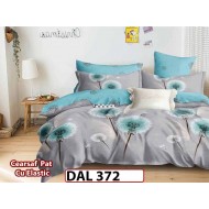 Lenjerie din finet cu 6 piese si cearceaf cu Elastic - DAL372