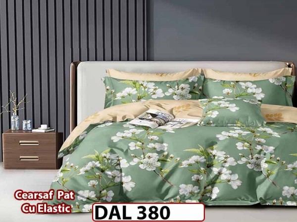 Lenjerie din finet cu 6 piese si cearceaf cu Elastic - DAL380 Lenjerie din finet cu 6 piese si cearceaf cu Elastic - DAL380