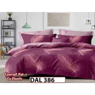 Lenjerie din finet cu 6 piese si cearceaf cu Elastic - DAL386