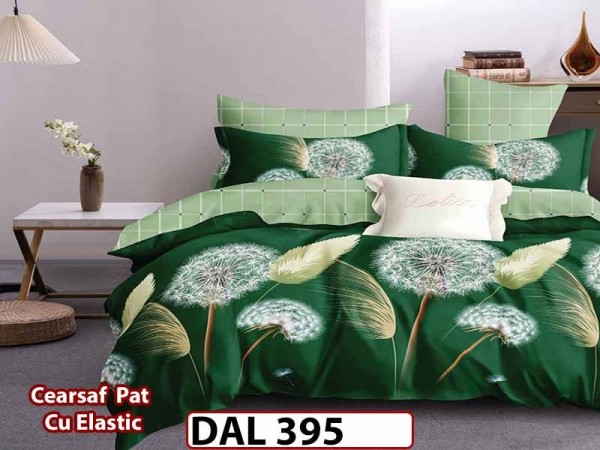 Lenjerie din finet cu 6 piese si cearceaf cu Elastic - DAL395 Lenjerie din finet cu 6 piese si cearceaf cu Elastic - DAL395