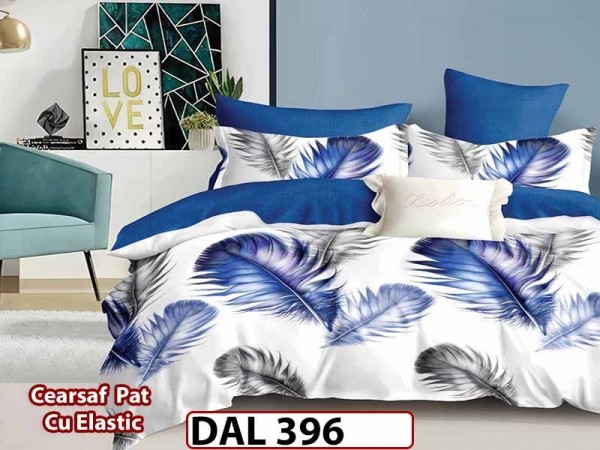 Lenjerie din finet cu 6 piese si cearceaf cu Elastic - DAL396 Lenjerie din finet cu 6 piese si cearceaf cu Elastic - DAL396
